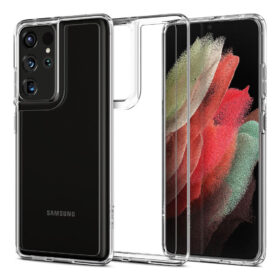 Kaitseümbris Ultra Hybrid, Samsung Galaxy S21 Ultra 5G, läbipaistev, Spigen