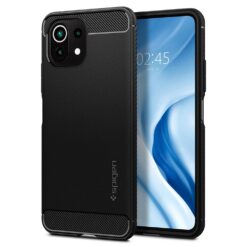 Kaitseümbris Rugged Armor, Xiaomi Mi 11 Lite / 11 Lite 5G, must, Spigen