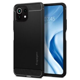 Kaitseümbris Rugged Armor, Xiaomi Mi 11 Lite / 11 Lite 5G, must, Spigen
