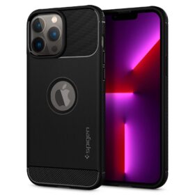 Kaitseümbris Rugged Armor, Apple iPhone 13 Pro Max, must, Spigen
