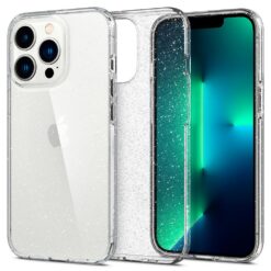 Kaitseümbris Liquid Crystal Glitter, Apple iPhone 13 Pro, läbipaistev, sädelusega, Spigen