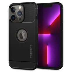 Kaitseümbris Rugged Armor, Apple iPhone 13 Pro, must, Spigen