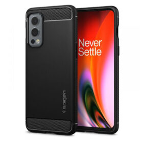 Kaitseümbris Rugged Armor, OnePlus Nord 2 5G, must, Spigen