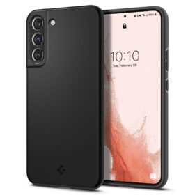 Kaitseümbris Thin Fit, Samsung Galaxy S22 5G, õhuke, must, Spigen
