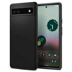 Kaitseümbris Thin Fit, Google Pixel 6a, õhuke, must, Spigen