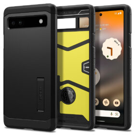 Kaitseümbris Tough Armor, Google Pixel 6a, must, Spigen