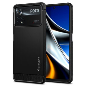 Kaitseümbris Rugged Armor, Xiaomi Poco X4 Pro 5G, must, Spigen