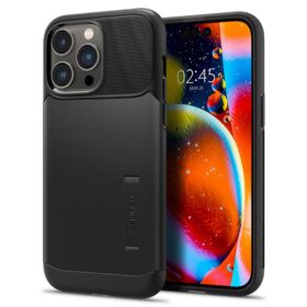 Kaitseümbris Slim Armor, Apple iPhone 14 Pro, must, Spigen