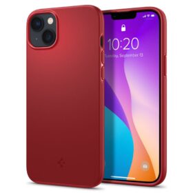 Kaitseümbris Thin Fit, Apple iPhone 14, punane, õhuke, Spigen