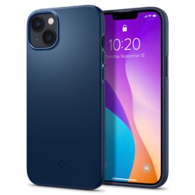 Kaitseümbris Thin Fit, Apple iPhone 14, tumesinine, õhuke, Spigen