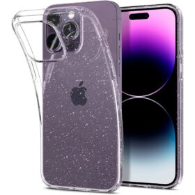 Kaitseümbris Liquid Crystal Glitter, Apple iPhone 14 Pro, läbipaistev, sädelusega, Spigen