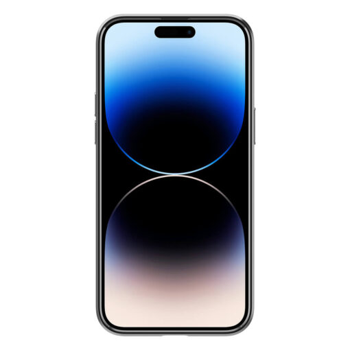 Kaitseümbris Optik Crystal, Apple iPhone 14 Pro, tagakaamera kaitsega, läbipaistev tumehalli äärega, Spigen - Image 3