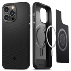 Kaitseümbris Mag Armor, Apple iPhone 14 Pro, must, MagSafe, Spigen