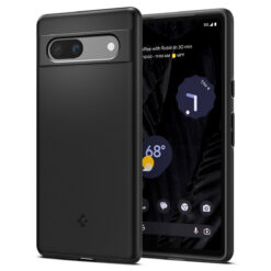 Kaitseümbris Thin Fit, Google Pixel 7a, must, õhuke, Spigen