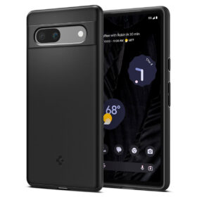Kaitseümbris Thin Fit, Google Pixel 7a, must, õhuke, Spigen