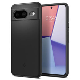 Kaitseümbris Thin Fit, Google Pixel 8, must, õhuke, Spigen