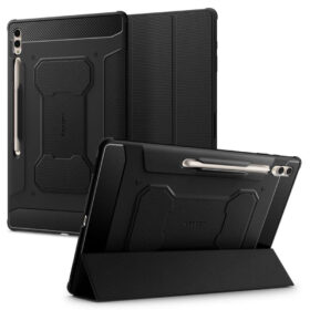 Kaitsekaaned Rugged Armor Pro, Samsung Galaxy Tab S10 Ultra / Tab S9 Ultra / Tab S8 Ultra, must, Spigen