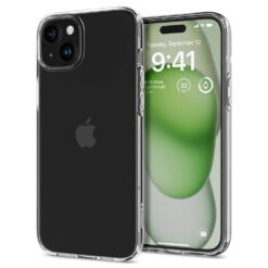 Kaitseümbris Liquid Crystal, Apple iPhone 15 Plus, läbipaistev, Spigen