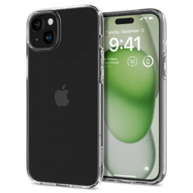Kaitseümbris Liquid Crystal, Apple iPhone 15 Plus, läbipaistev, Spigen