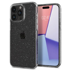 Kaitseümbris Liquid Crystal Glitter, Apple iPhone 15 Pro, läbipaistev sädelusega, Spigen