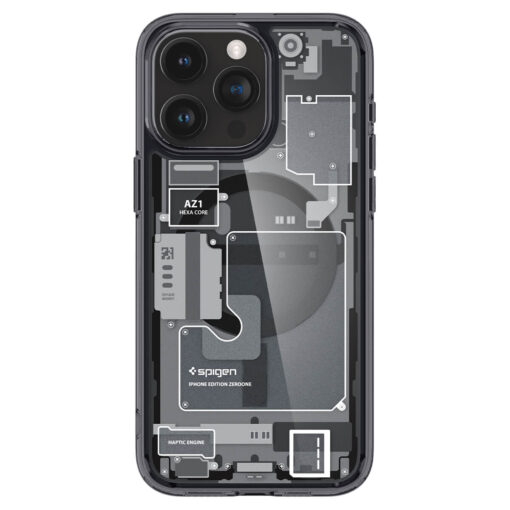 Kaitseümbris Ultra Hybrid Zero One MagFit, Apple iPhone 15 Pro, tumehalli ääre ja MagSafe ringiga, Spigen - Image 2