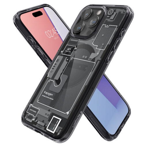 Kaitseümbris Ultra Hybrid Zero One MagFit, Apple iPhone 15 Pro, tumehalli ääre ja MagSafe ringiga, Spigen - Image 8