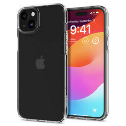 Kaitseümbris Liquid Crystal, Apple iPhone 15, läbipaistev, Spigen