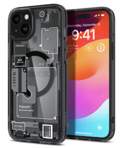 Kaitseümbris Ultra Hybrid Zero One MagFit, Apple iPhone 15, tumehalli ääre ja MagSafe ringiga, Spigen