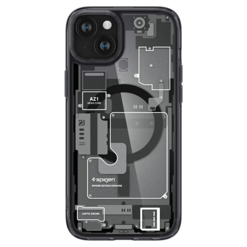Kaitseümbris Ultra Hybrid Zero One MagFit, Apple iPhone 15, tumehalli ääre ja MagSafe ringiga, Spigen - Image 2