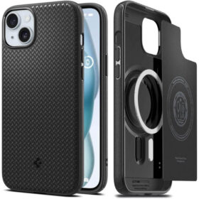 Kaitseümbris Mag Armor, Apple iPhone 15, must, MagSafe, Spigen