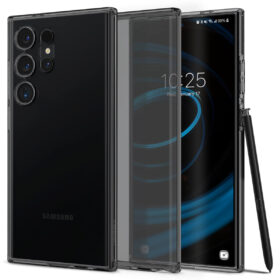Kaitseümbris Liquid Crystal, Samsung Galaxy S24 Ultra, tume läbipaistev, Spigen