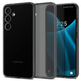 Kaitseümbris Liquid Crystal, Samsung Galaxy S24, tume läbipaistev, Spigen