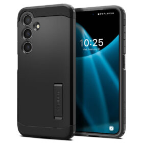 Kaitseümbris Tough Armor, Samsung Galaxy S24, must, Spigen