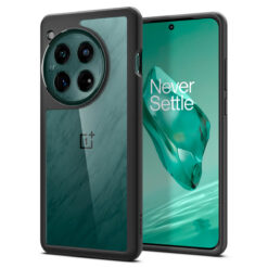 Kaitseümbris Ultra Hybrid, OnePlus 12, läbipaistev musta äärega, Spigen