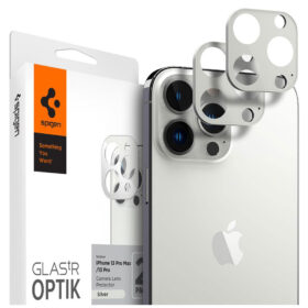 Tagakaamera kaitseklaas Optik Lens Protector, Apple iPhone 13 Pro / 13 Pro Max, komplektis 2tk, hõbedane, Spigen
