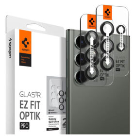 Tagakaamera kaitseklaas EZ Fit Optik Pro Lens Protector, Samsung Galaxy S23 Ultra, komplektis 2tk, must, Spigen