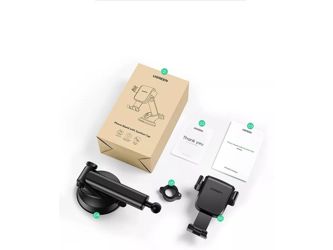 Auto telefonihoidik Ugreen LP200 must - Image 4