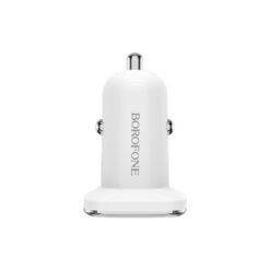 Autolaadija Borofone BZ12 koos 2 USB pistikuga (2.4A) valge
