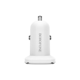 Autolaadija Borofone BZ12 koos 2 USB pistikuga (2.4A) valge