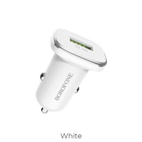 Autolaadija Borofone BZ12A Quick Charge 3.0 (3A) valge