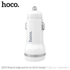 Autolaadija Hoco Z27A Staunch Quick Charge 3.0 (3.1A) valge