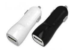 Autolaadija Tellos koos USB pistikuga (dual) (1A+2A) must