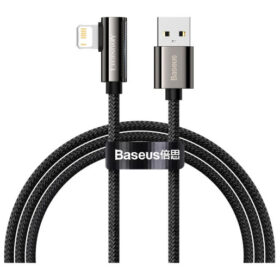 USB-kaabel Apple iPhone Lightning otsikuga, L-kujuga, 1m, must, Baseus