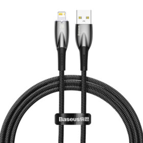 USB-kaabel Apple iPhone Lightning otsikuga, 1m, must, vastupidav, Baseus