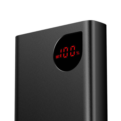 Akupank 2x USB + USB-C pesaga, 20.000 mAh, 22.5W, metallist korpus, must, Baseus - Image 4