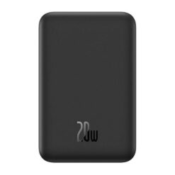 Akupank juhtmevaba laadimisega + USB-C pesaga, 5000 mAh, 20W, MagSafe, must, Magnetic Mini, Baseus