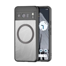 Kaitseümbris Aimo Mag, Google Pixel 8 Pro, läbipaistev musta äärega, MagSafe ringiga, Dux Ducis