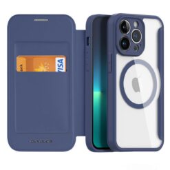 Kaitseümbris kaanega Skin X Pro MagSafe, Apple iPhone 15 Pro, sinine, Dux Ducis
