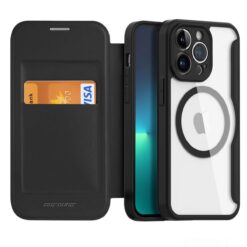 Kaitseümbris kaanega Skin X Pro MagSafe, Apple iPhone 15 Pro Max, must, Dux Ducis
