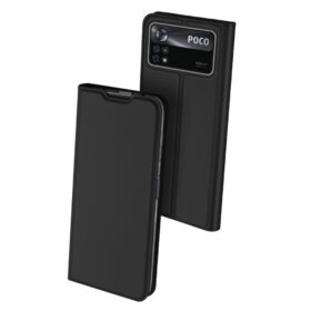 Kaitseümbris kaanega Skin Pro, Xiaomi Poco X4 Pro 5G, must, Dux Ducis